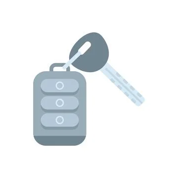 Car key fob with remote control locking unlocking features Ilustración de archivo