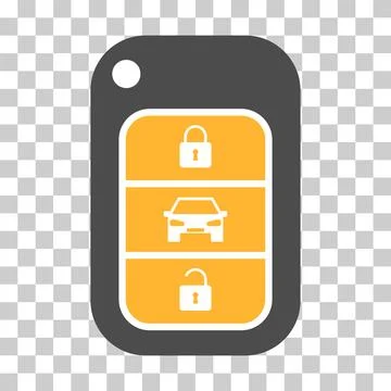 Car key icon, door system safety automobile web design, unlock button vector Stock Illustration