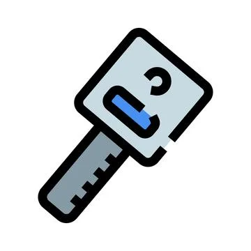 Car key icon symbolizing vehicle access and security Stock Illustration