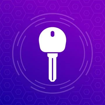 Car key icon, vector design Stock Illustration