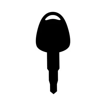 Car key icon on white background. Vector illustration in trendy flat style Stock Illustration
