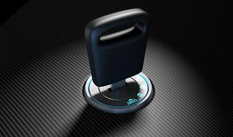 Car Key In Ignition Stock Illustration