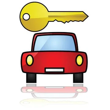Car key Stock Illustration
