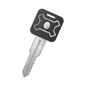 Car key illustration Stock Illustration