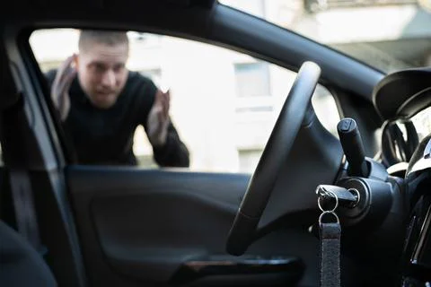 Car Key Lockout Foto stock
