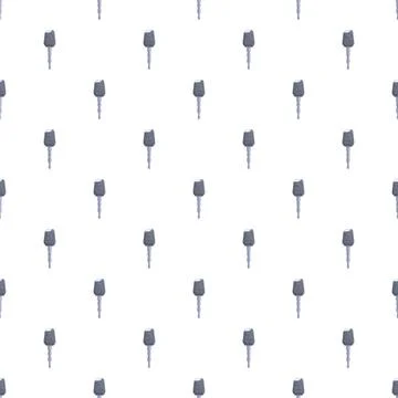 Car key patterns creating automotive security background design Stock Illustration