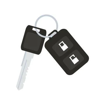 Car key with remote control car vector Stock Illustration