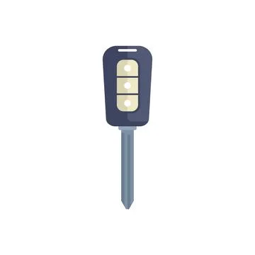 Car key with remote control locking system illustrating automotive security Stock Illustration
