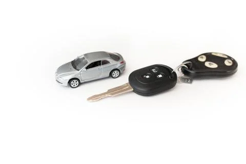 Car key with remote control Foto stock