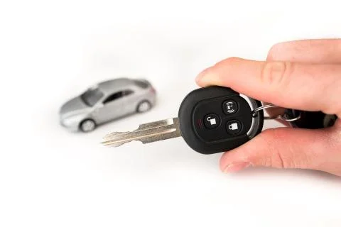 Car key with remote control Foto stock