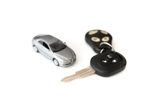 Car key with remote control Foto stock