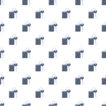 Car key remote control seamless pattern background Stock Illustration