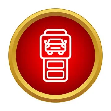 Car key remote control system opening vehicle Stock Illustration
