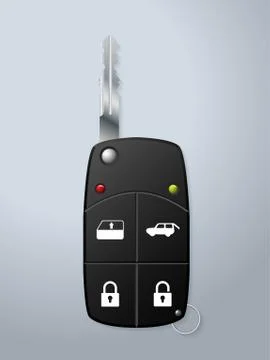 Car key with remote security functions Stock Illustration