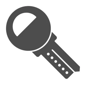 Car key solid icon. Unlock vector illustration isolated on white. Security glyph Stock Illustration