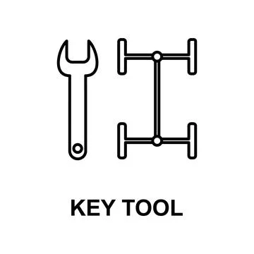 Car key tools icon. Element of car repair for mobile concept and web apps Stock Illustration