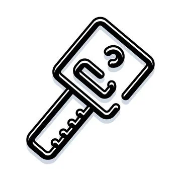 Car key unlocking access and security symbol Stock Illustration