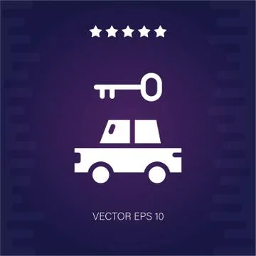 Car key vector icon Stock Illustration