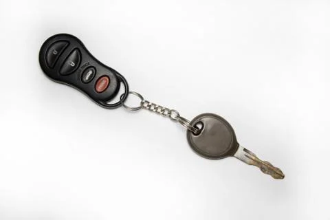 Car key on a white background Foto stock