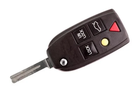 Car Key on White Stock Photos