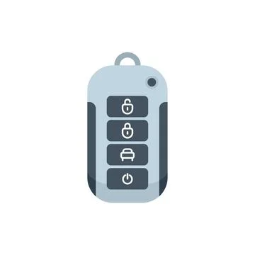 Car keyless entry remote control icon illustrating vehicle security system Stock Illustration