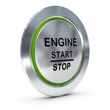 Car Keyless Ignition Button Stock Illustration