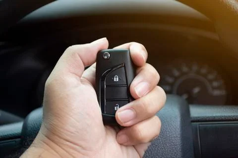 Car keyless remote. Stock Photos