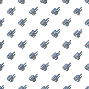 Car keys pattern seamless Stock Illustration