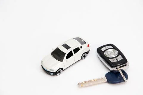Car with keys Stock Photos