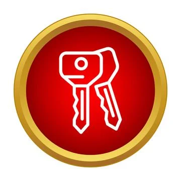 Car keys security unlock auto transportation icon Stock Illustration