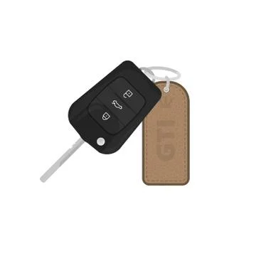 Car keys with trinket イラスト素材