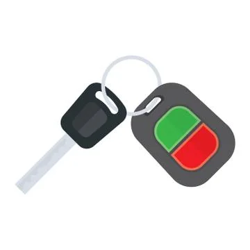 Car keys on a white background Stock Illustration