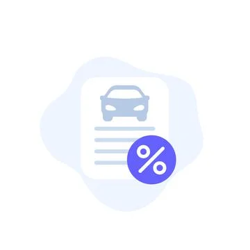 Car leasing vector icon for web Illustrazione stock
