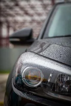 Car LED headlight Stock Photos