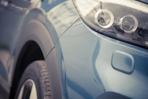 Car LED headlight Stock Photos