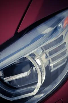 Car LED headlight Stock Photos
