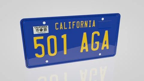 Car License Plate 3D Model