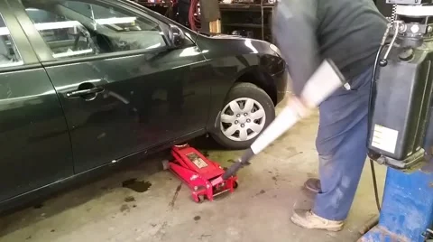 Car on Lift Video stock 45588808