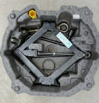 Car lifter set Stock Photos