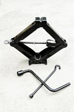 Car lifter set Stock Photos