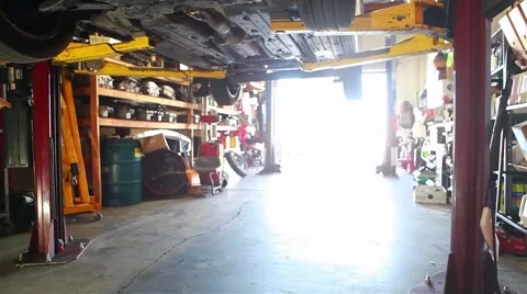 Car lifting Stock Footage 53999328