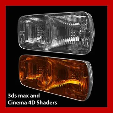 Model: Car Light (3ds max Cinema 4D)