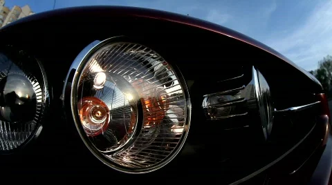 Car light Stock Footage 718702