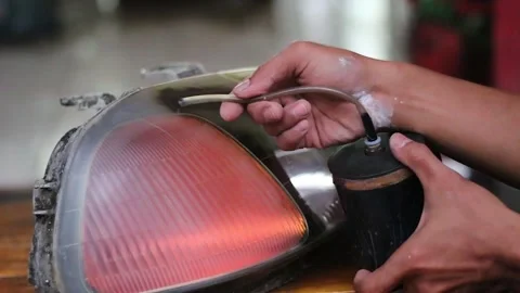 Car light glass Stock Footage 272841664