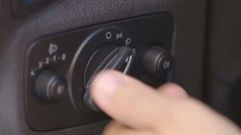 Car Light Switch Off Stock Footage 43051859