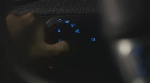 Car Light Switch Stock Footage 43240187