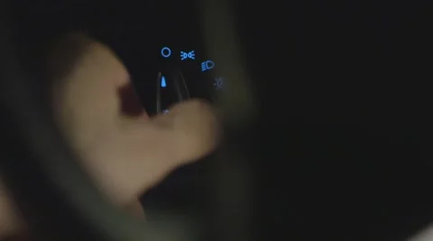 Car Light Switch Stock Footage 43240190