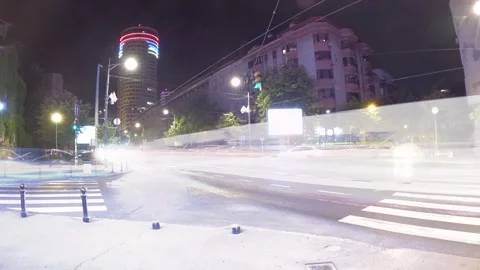 Car Light Trails City Traffic Background 스톡 동영상 339934251