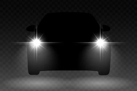 Car light. Vector illustration Ilustración de archivo