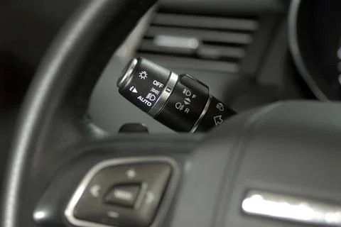 Car lighting switch Foto stock